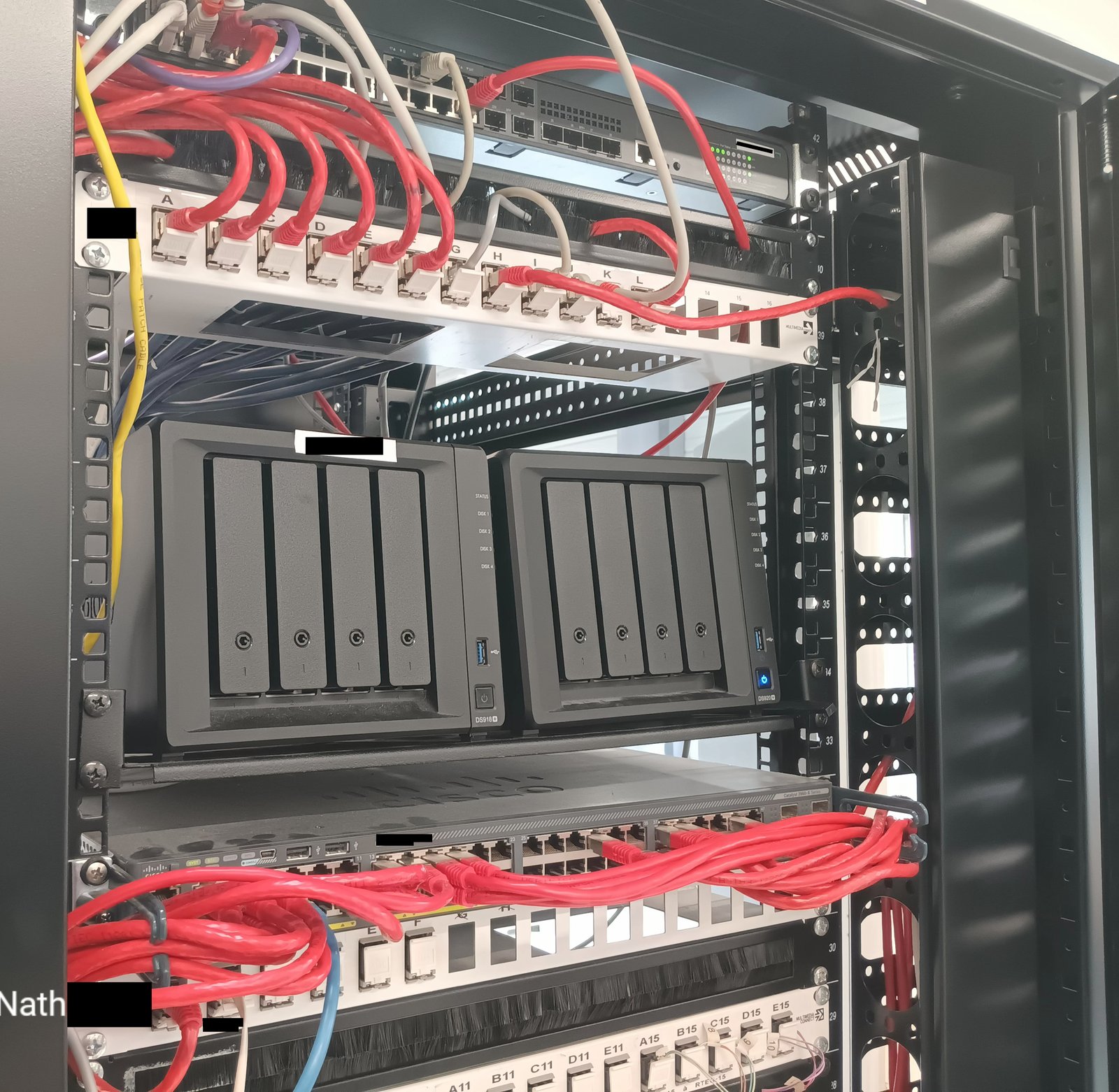 Aperçu physique du NAS avant montage